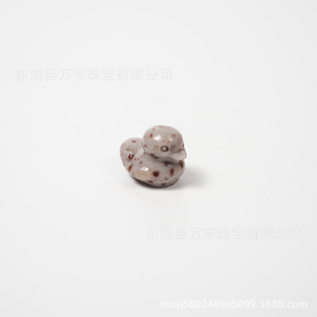 25mm水晶鸭子雕刻件天然水晶原石半宝石动物矿标批发Crystal Duck