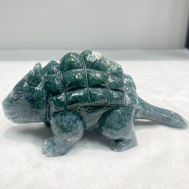 Agate hand carving dino