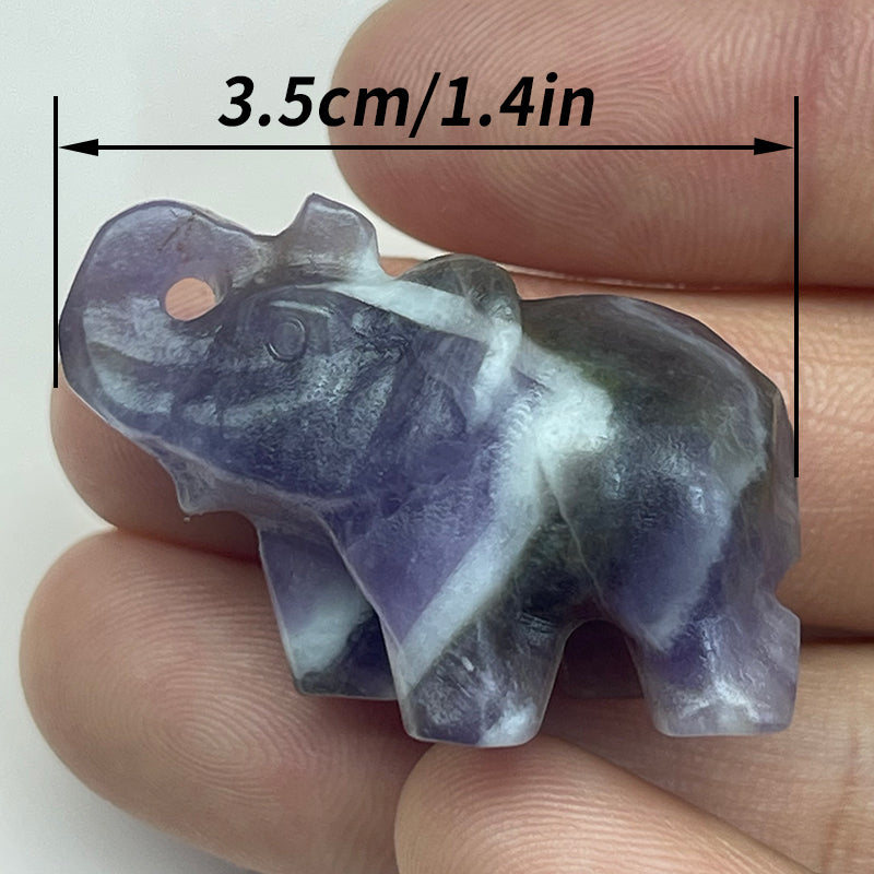动物雕刻件 天然水晶 卡通 狗 猫 鸡鸭 动漫 大象