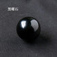 天然水晶黄白粉水晶球无孔圆珠diy饰品配件散珠风水球家居摆件2cm
