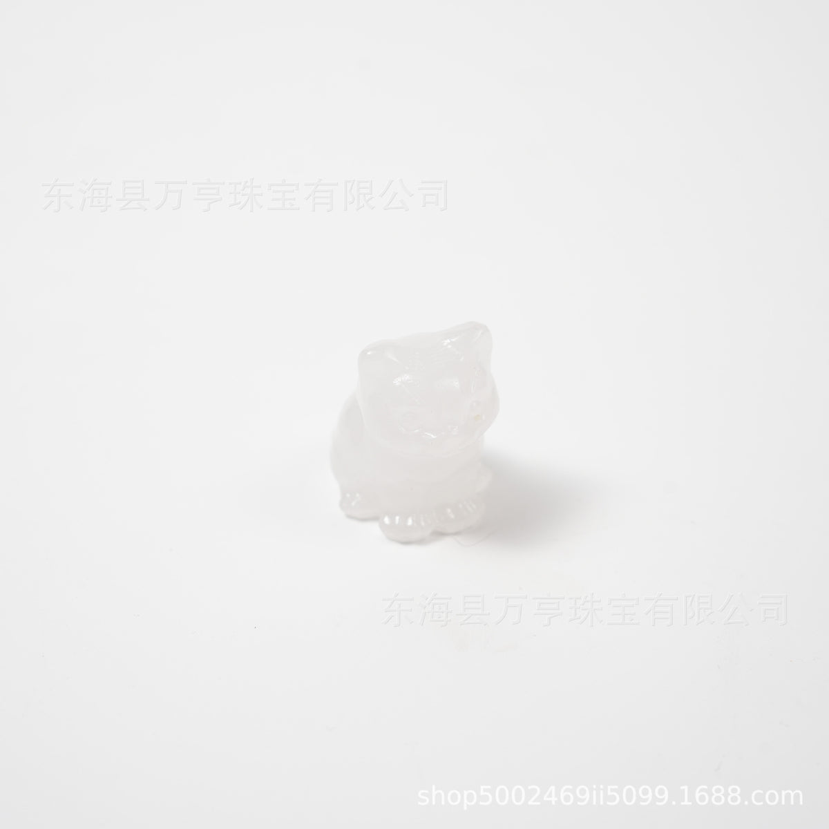 水晶小坐猫天然原石猫咪雕刻件招财猫摆件小猫装饰Crystal Kitten