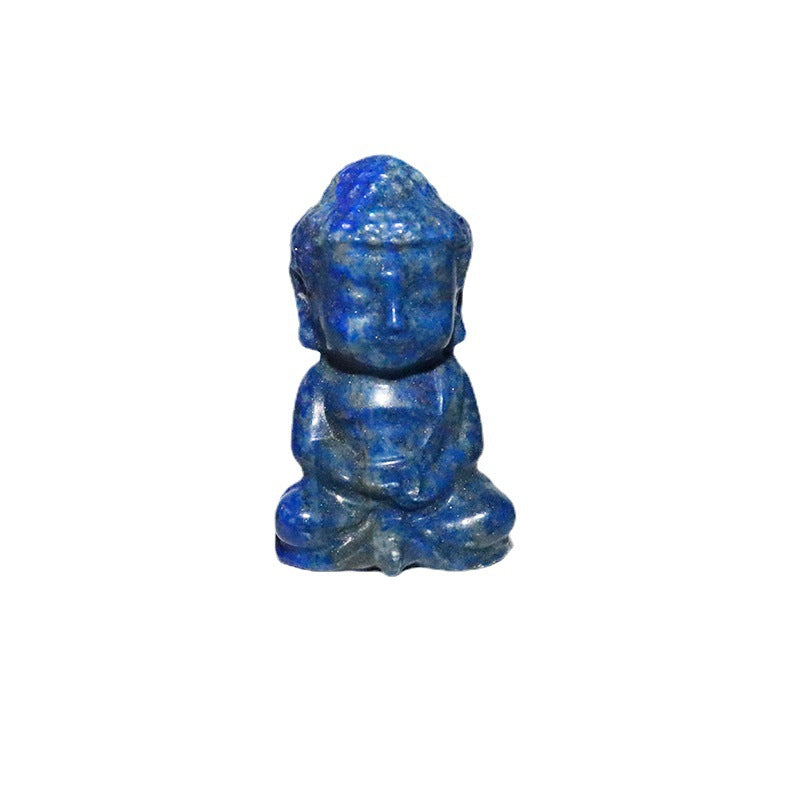 厂家直销两寸宝宝佛天然石雕刻摆件crystal buddha小如来佛像摆件
