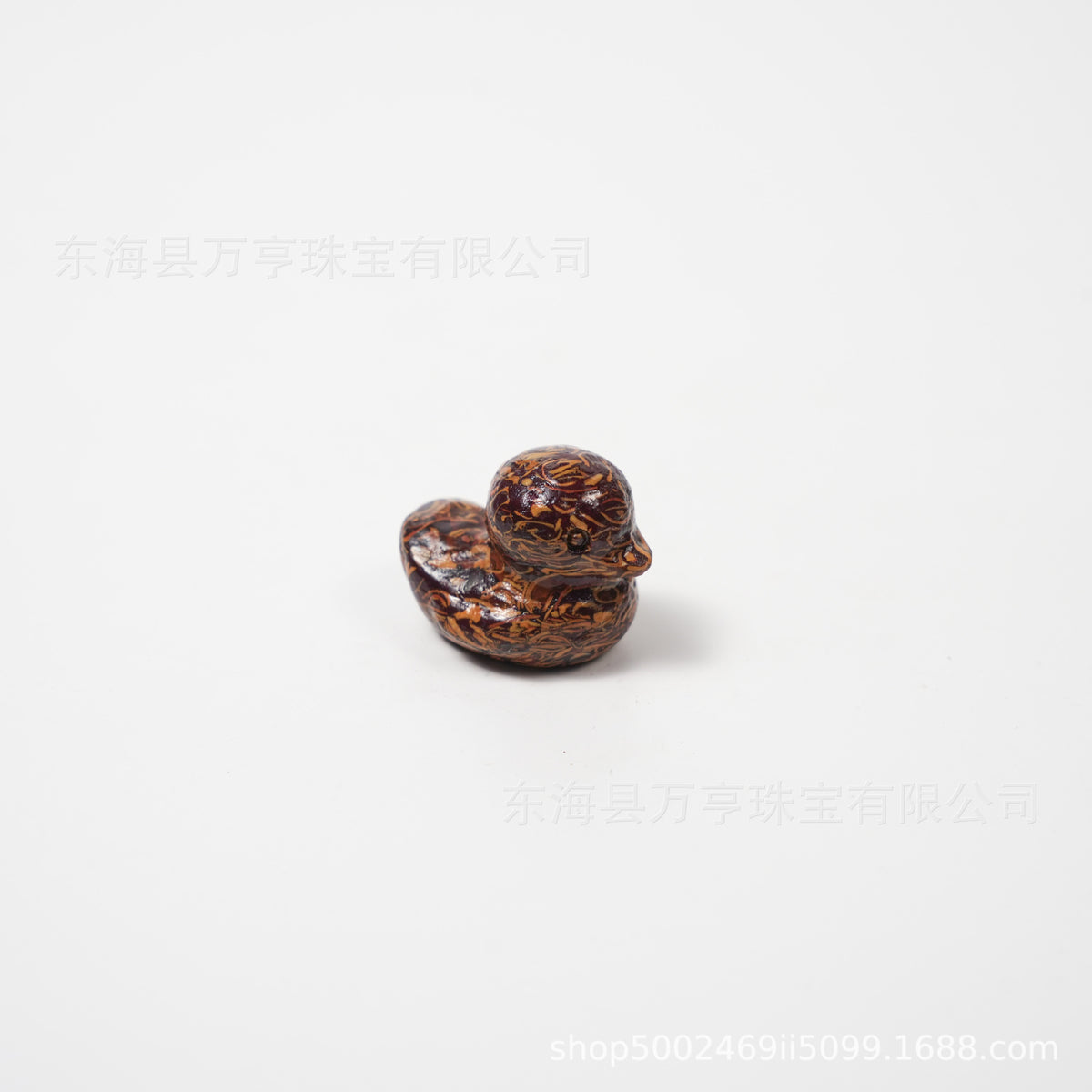 25mm水晶鸭子雕刻件天然水晶原石半宝石动物矿标批发Crystal Duck