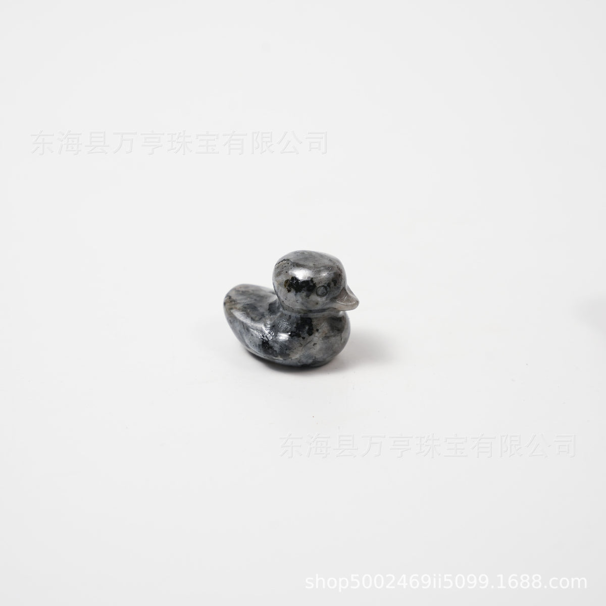25mm水晶鸭子雕刻件天然水晶原石半宝石动物矿标批发Crystal Duck