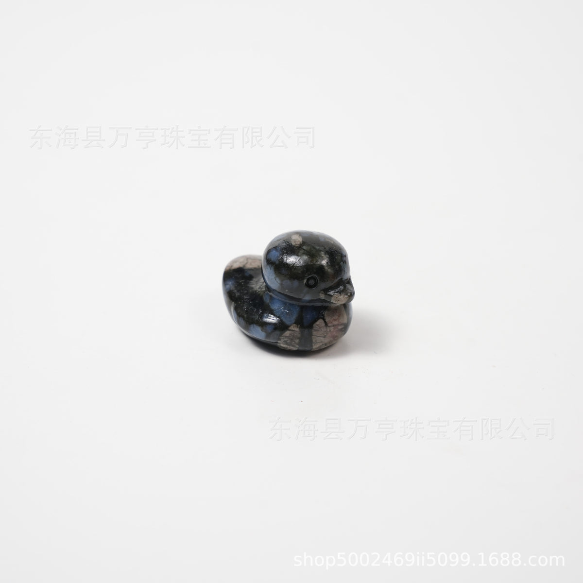 25mm水晶鸭子雕刻件天然水晶原石半宝石动物矿标批发Crystal Duck