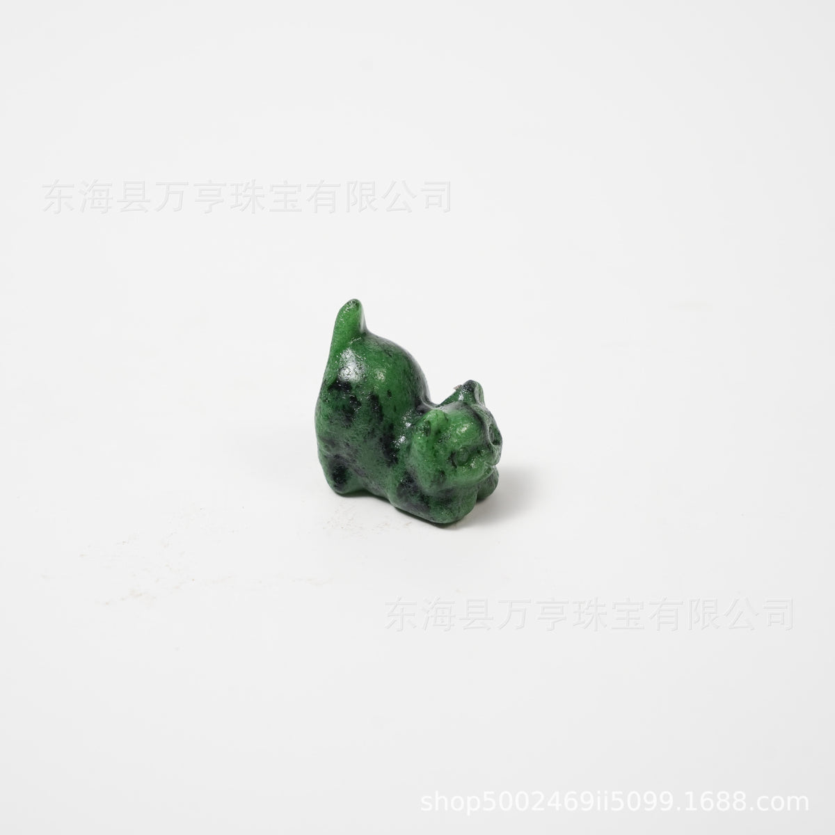 Crystal Kitten水晶翘尾猫天然原石猫咪雕刻件招财猫摆件小猫装饰