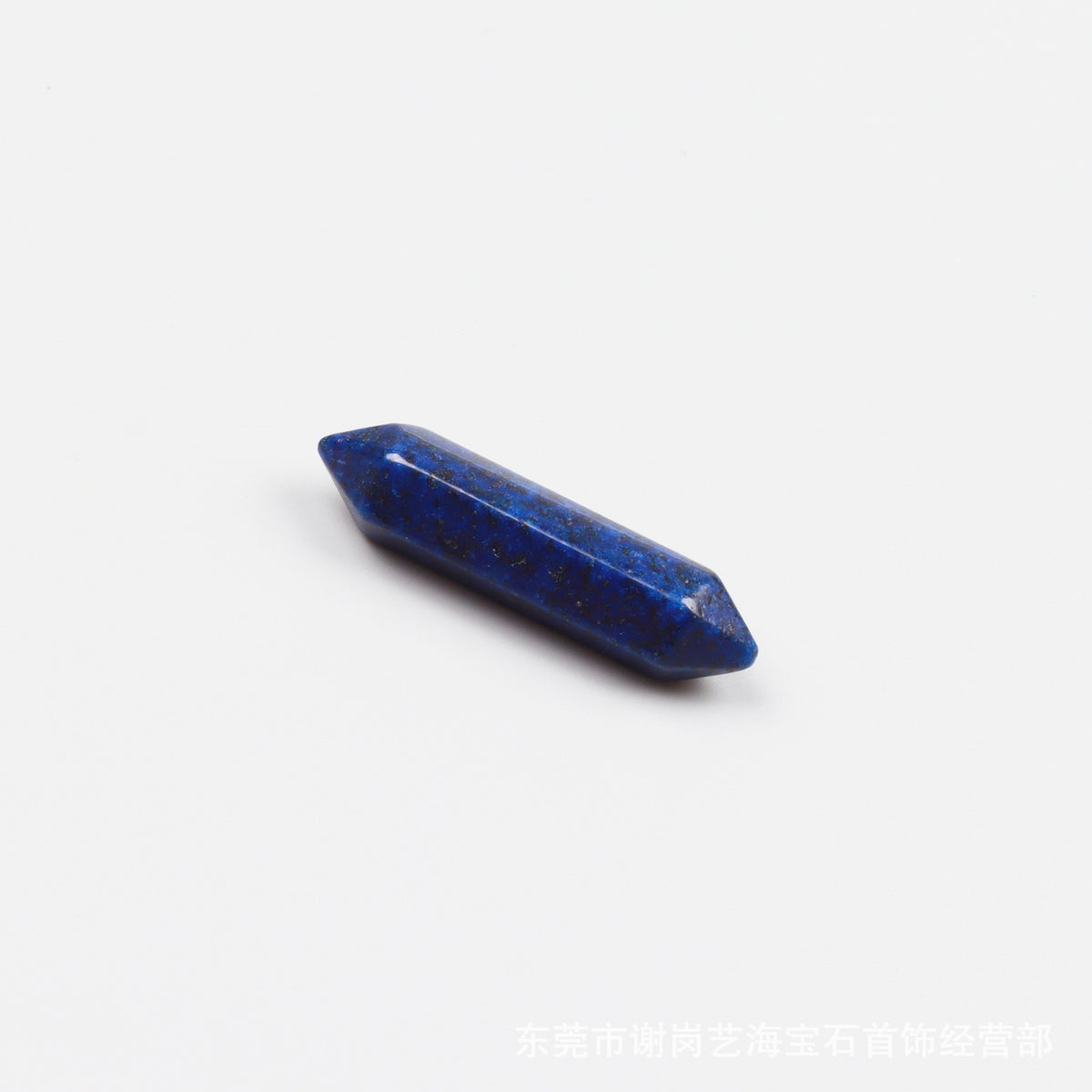 厂家直销天然水晶双尖六角柱 玉石裸石打磨吊坠小饰品配件