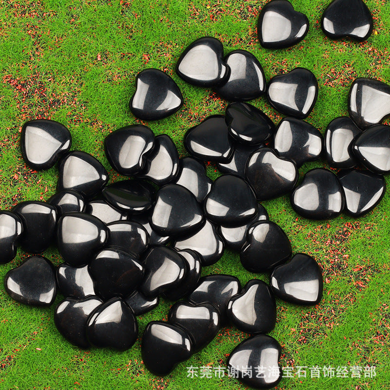 跨境爆款天然水晶 20mm心形爱心天然石摆件宝石批发水晶奇石饰品