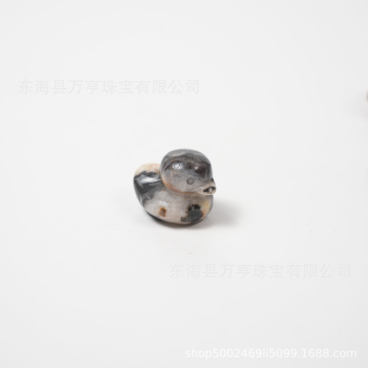 25mm水晶鸭子雕刻件天然水晶原石半宝石动物矿标批发Crystal Duck