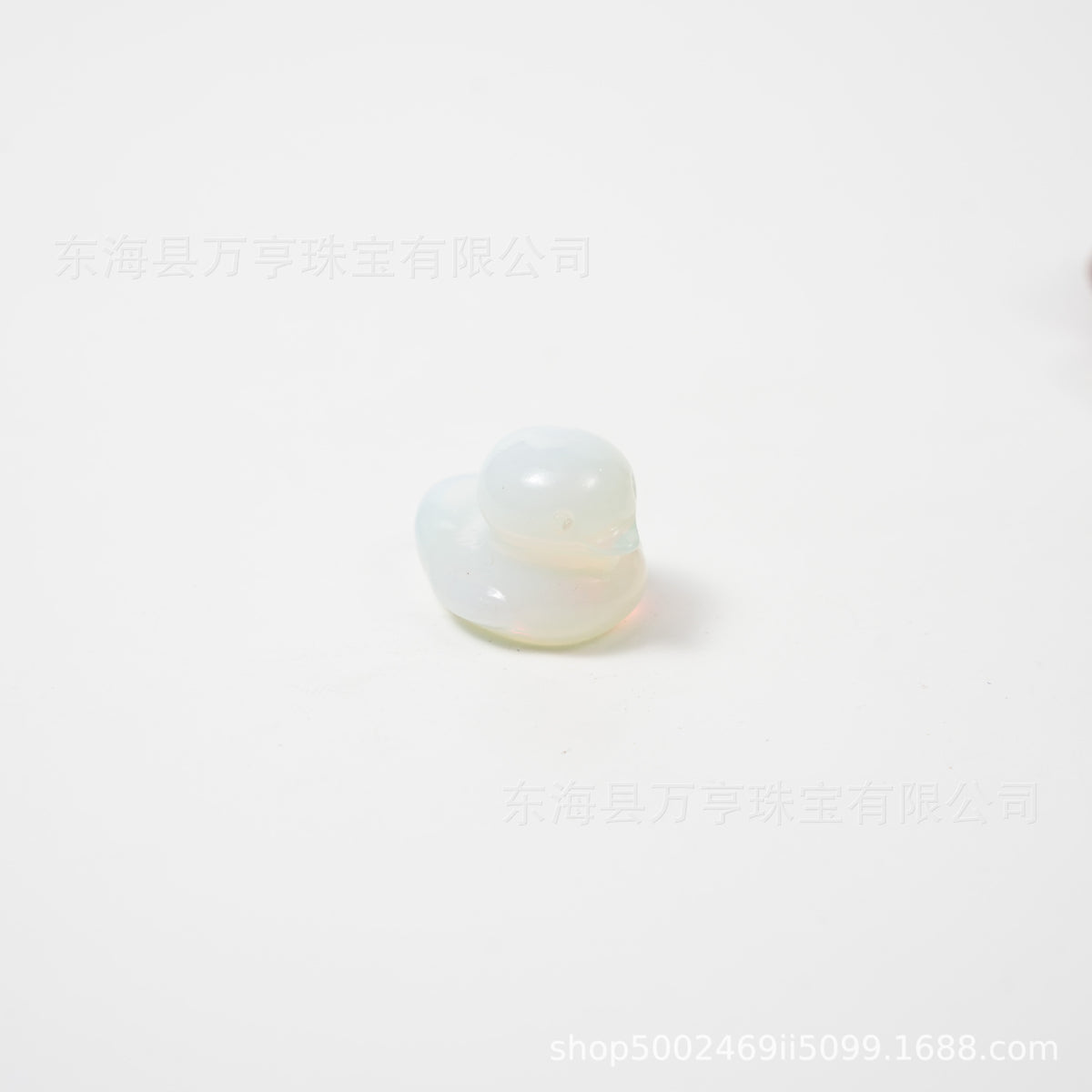 25mm水晶鸭子雕刻件天然水晶原石半宝石动物矿标批发Crystal Duck