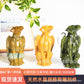 天然宝石玉石水晶翅膀狗动物雕刻摆件手工艺品装饰跨境外贸批发