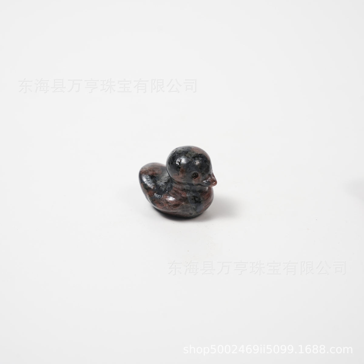25mm水晶鸭子雕刻件天然水晶原石半宝石动物矿标批发Crystal Duck