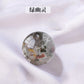 天然水晶黄白粉水晶球无孔圆珠diy饰品配件散珠风水球家居摆件2cm
