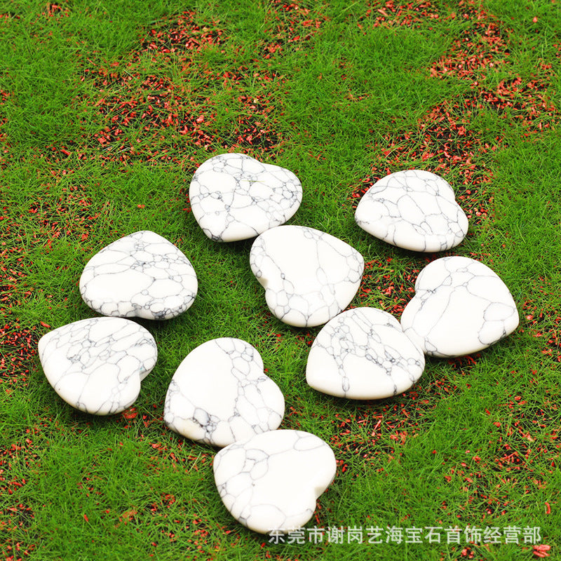 跨境爆款天然水晶 20mm心形爱心天然石摆件宝石批发水晶奇石饰品