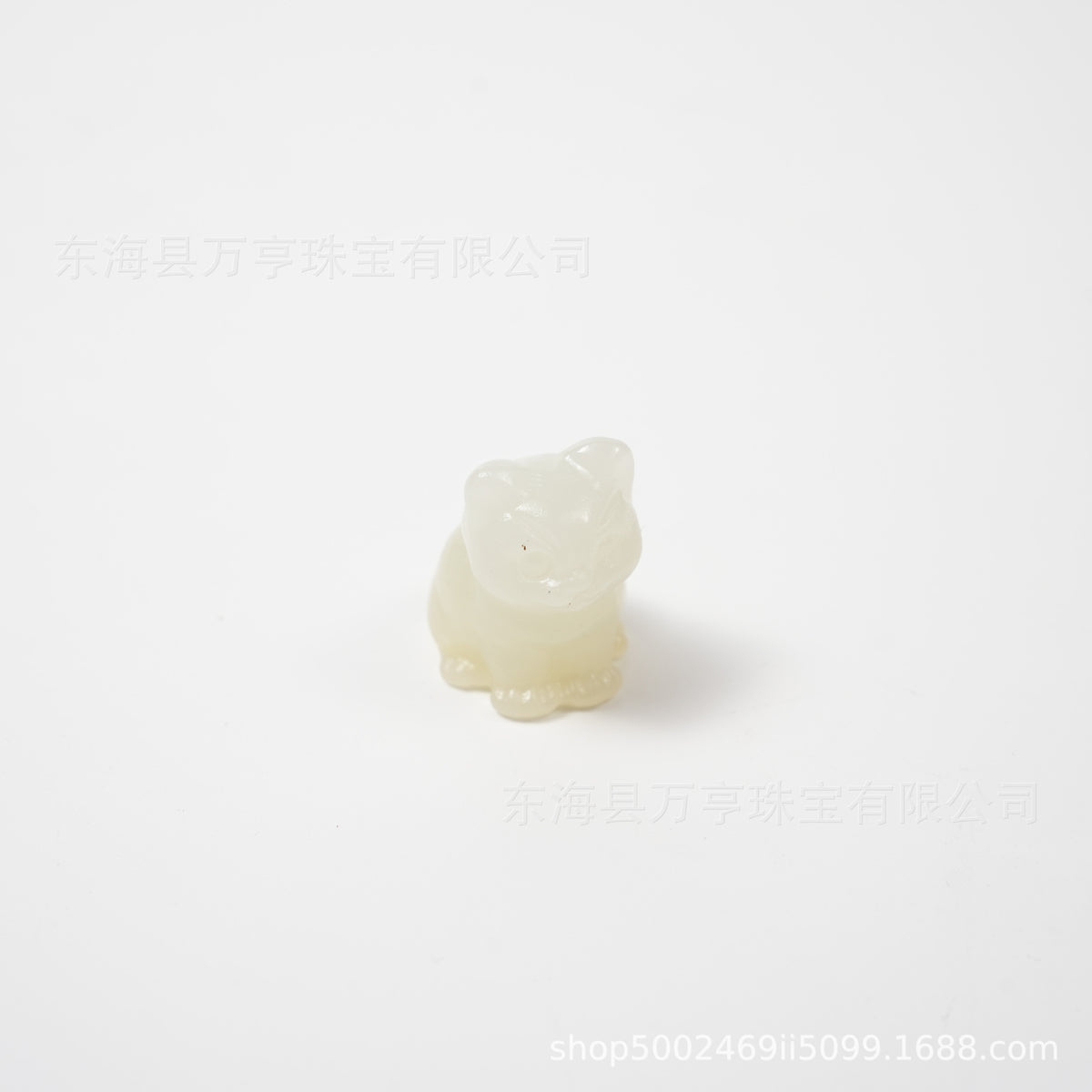 水晶小坐猫天然原石猫咪雕刻件招财猫摆件小猫装饰Crystal Kitten