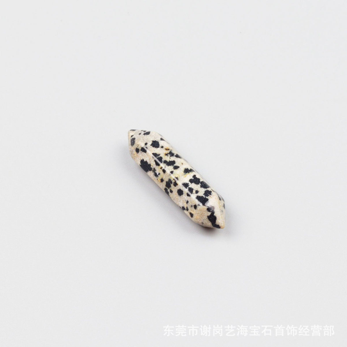 厂家直销天然水晶双尖六角柱 玉石裸石打磨吊坠小饰品配件