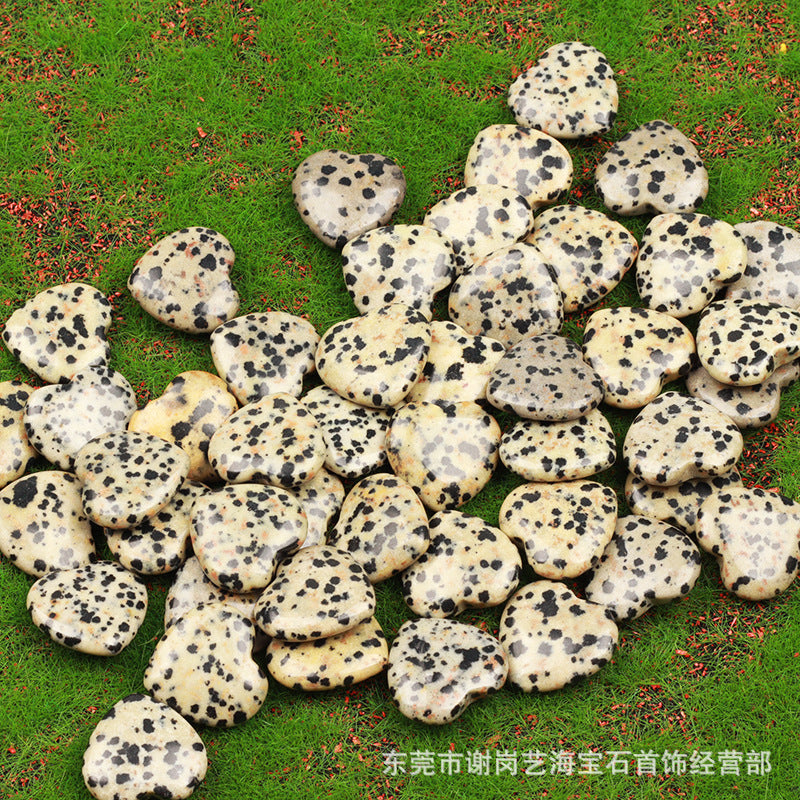 跨境爆款天然水晶 20mm心形爱心天然石摆件宝石批发水晶奇石饰品