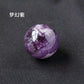 天然水晶黄白粉水晶球无孔圆珠diy饰品配件散珠风水球家居摆件2cm