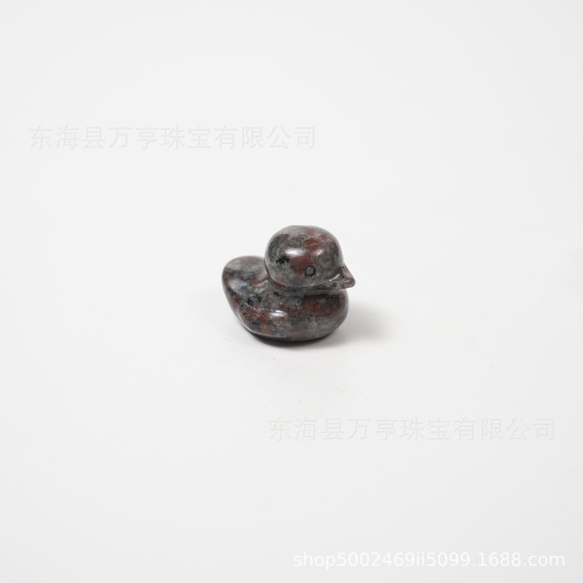 25mm水晶鸭子雕刻件天然水晶原石半宝石动物矿标批发Crystal Duck