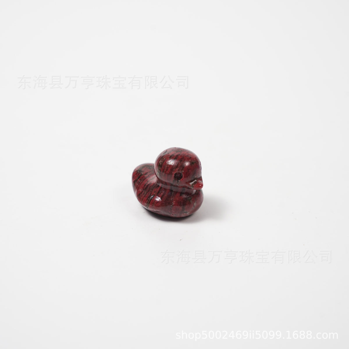 25mm水晶鸭子雕刻件天然水晶原石半宝石动物矿标批发Crystal Duck