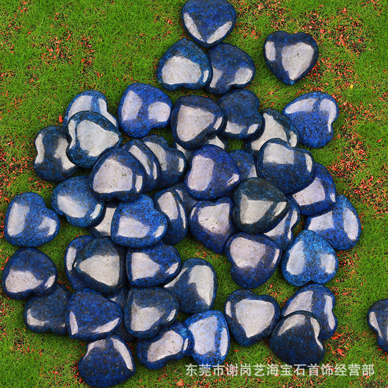 跨境爆款天然水晶 20mm心形爱心天然石摆件宝石批发水晶奇石饰品