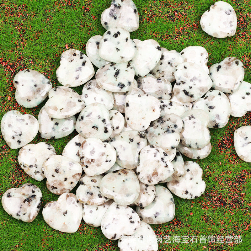 跨境爆款天然水晶 20mm心形爱心天然石摆件宝石批发水晶奇石饰品