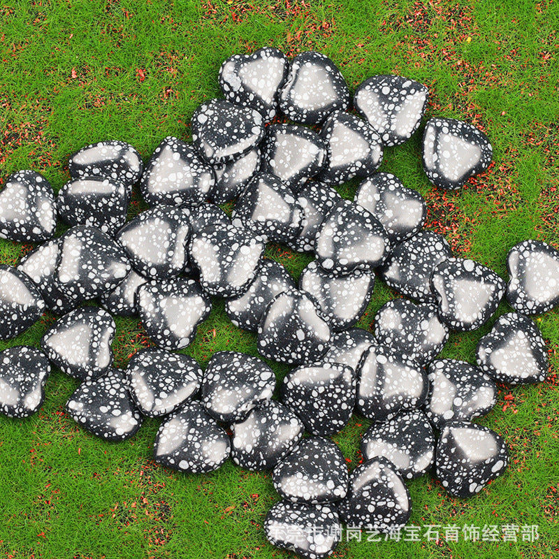 跨境爆款天然水晶 20mm心形爱心天然石摆件宝石批发水晶奇石饰品
