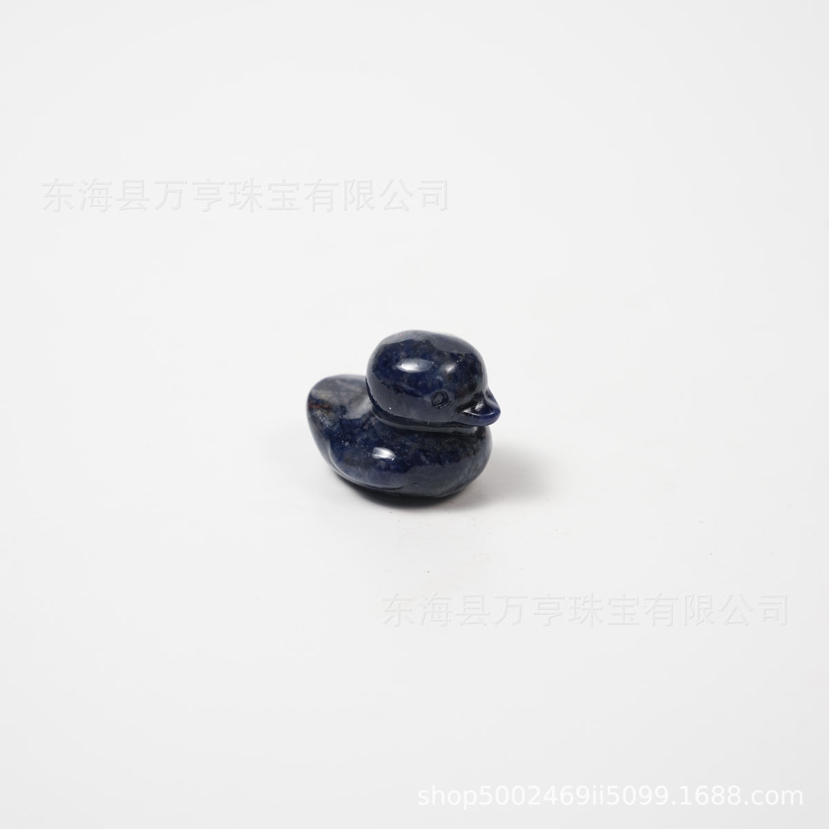 25mm水晶鸭子雕刻件天然水晶原石半宝石动物矿标批发Crystal Duck