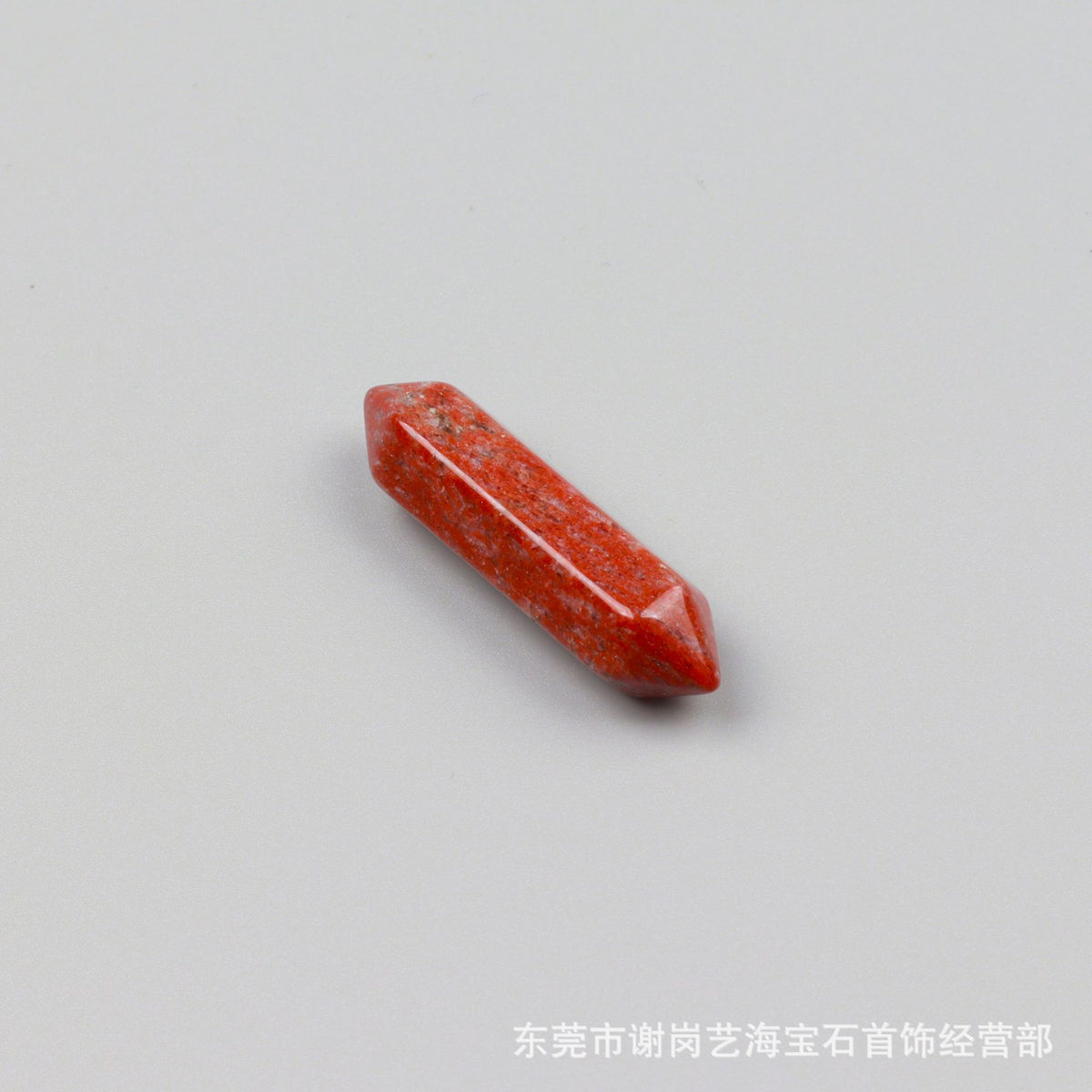 厂家直销天然水晶双尖六角柱 玉石裸石打磨吊坠小饰品配件