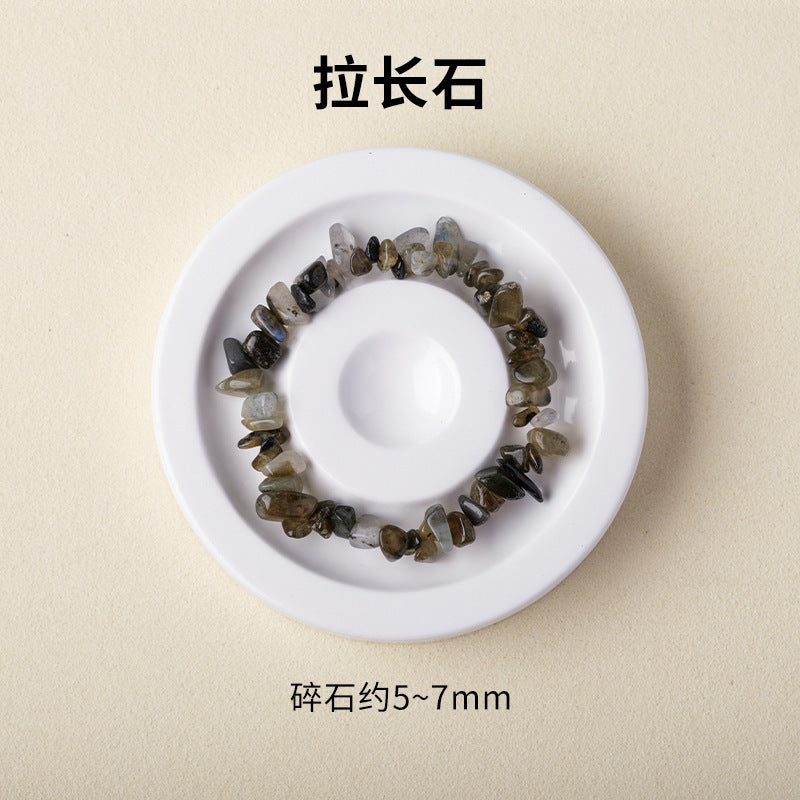 亚马逊热销水晶碎石手串手镯欧美跨境七彩碎石不规则手链饰品批发