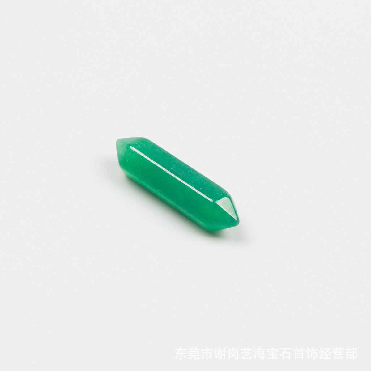 厂家直销天然水晶双尖六角柱 玉石裸石打磨吊坠小饰品配件