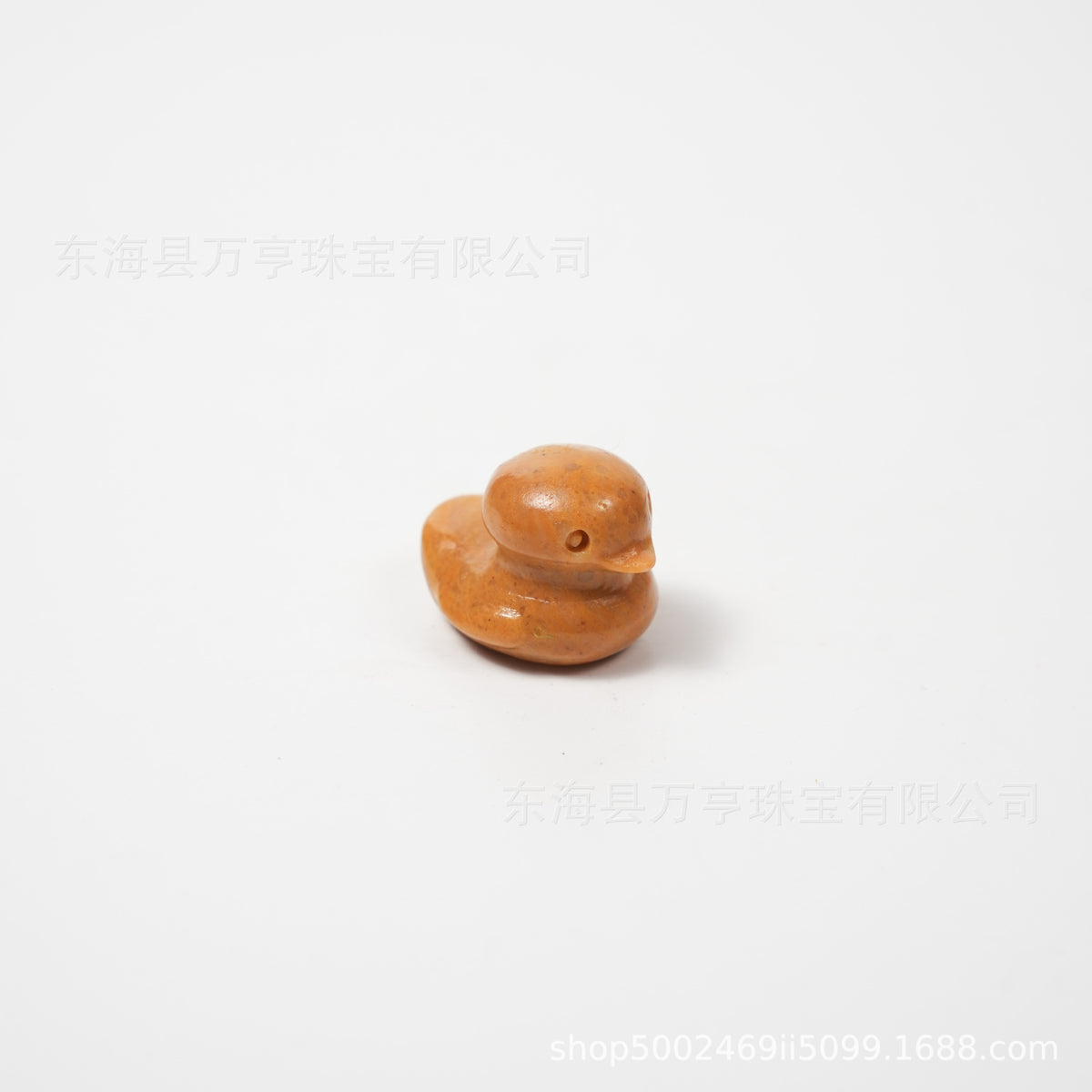 25mm水晶鸭子雕刻件天然水晶原石半宝石动物矿标批发Crystal Duck