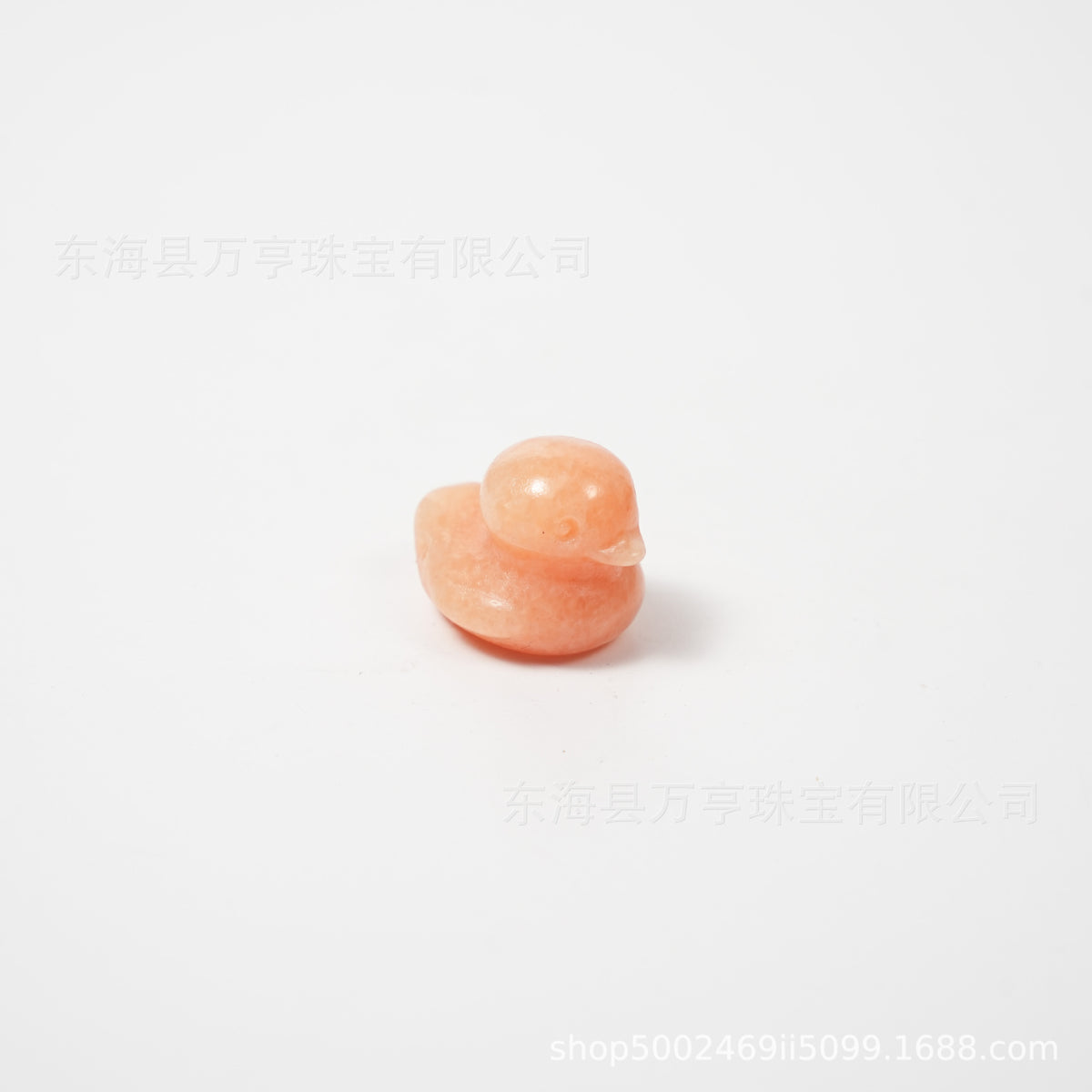 25mm水晶鸭子雕刻件天然水晶原石半宝石动物矿标批发Crystal Duck