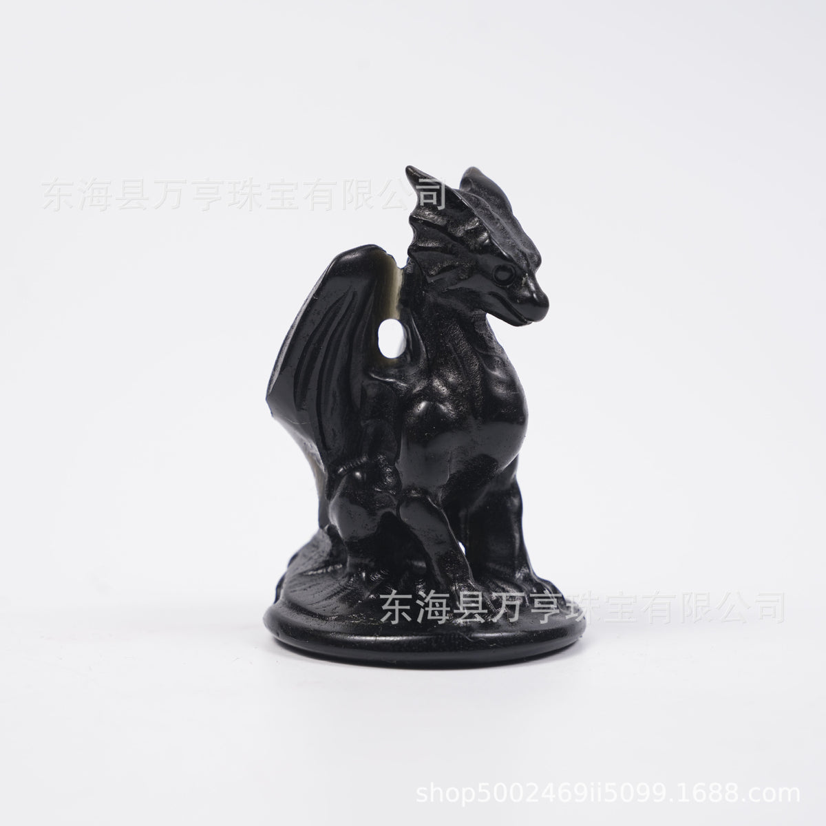 跨境西方龙雕刻件天然水晶摆件十二生肖龙工艺品办公家具摆件批发
