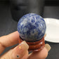 天然水晶黄白粉水晶球无孔圆珠diy饰品配件散珠风水球家居摆件2cm