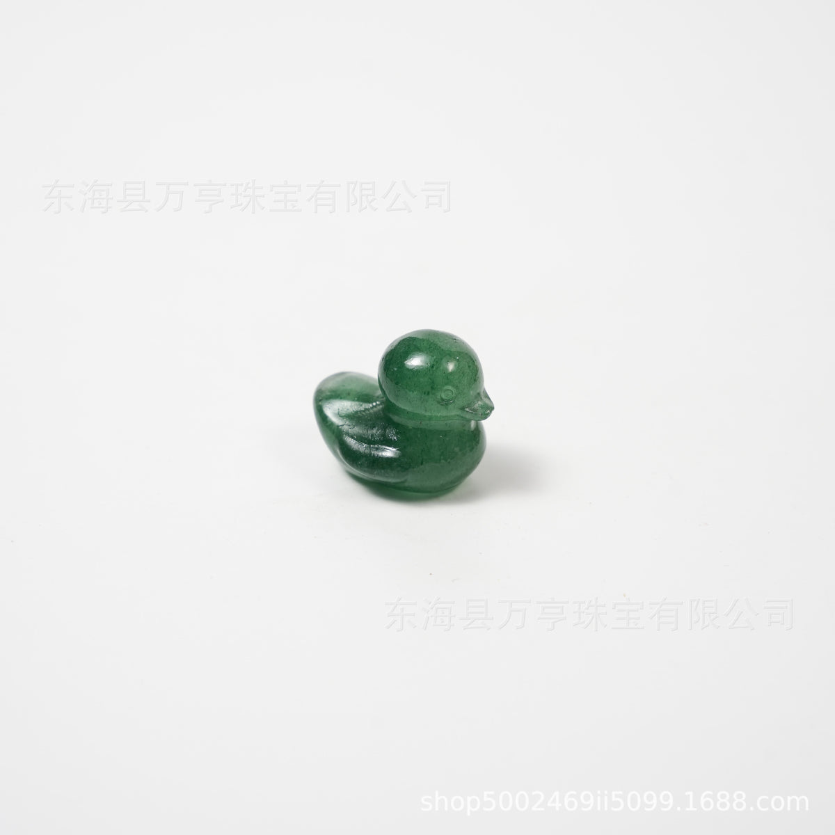 25mm水晶鸭子雕刻件天然水晶原石半宝石动物矿标批发Crystal Duck