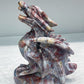 Agate hand caving drogon home ornament