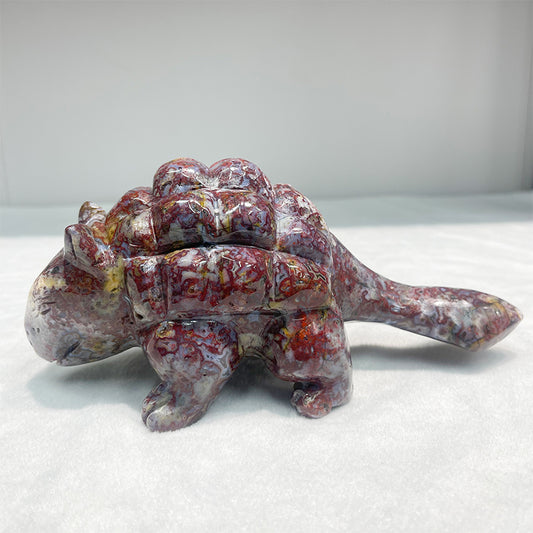 Agate hand carving dino
