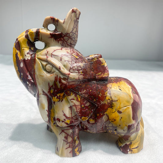 Moonkite hand carving elephant