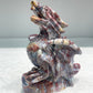 Agate hand caving drogon home ornament