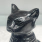 Black stone big cat carving Egyptian cat