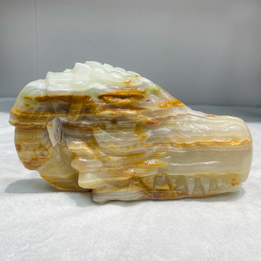 Afghan jade big carving goat head